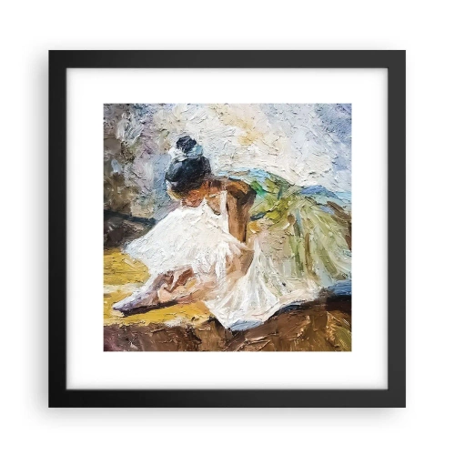 Affiche dans un cadre noir - Poster - D'après un tableau de Degas - 30x30 cm