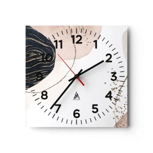 Horloge murale - Pendule murale - Tout coule - 40x40 cm