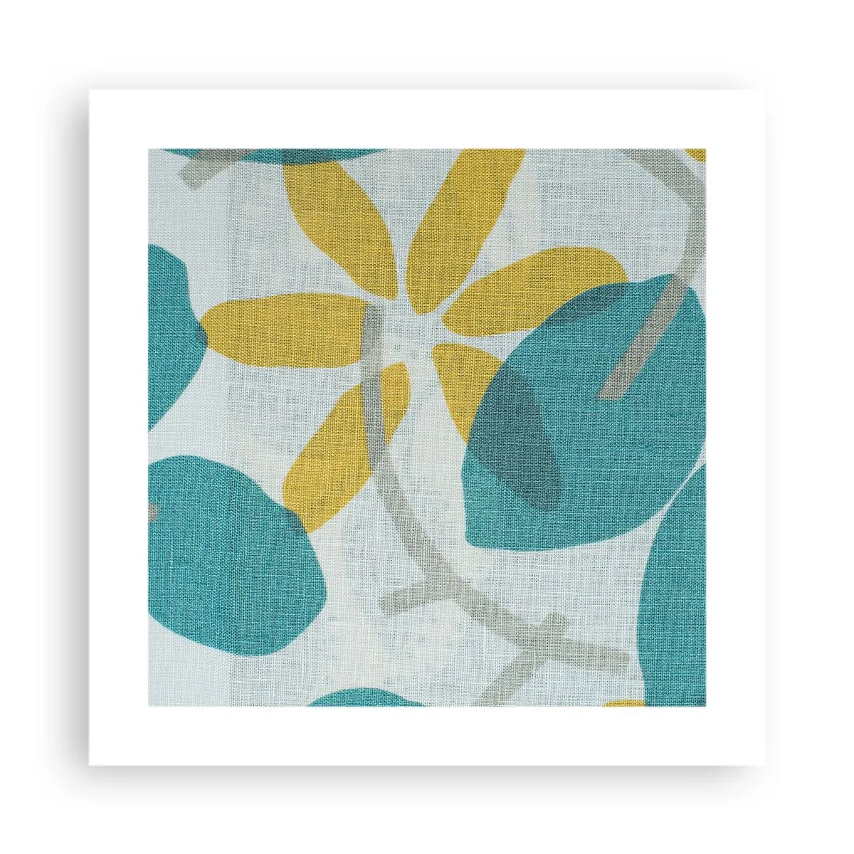 Affiche - Poster - Wśród lazurowych liści - 40x40 cm