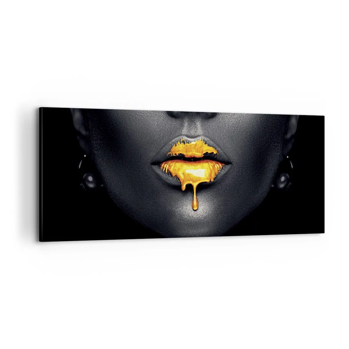 Impression sur toile - Image sur toile - Bouche d'or - 100x40 cm