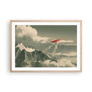 Affiche dans un chêne clair - Poster - Pionnier intrépide - 70x50 cm