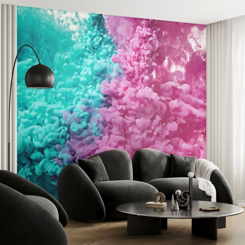 Papier Peint Photo Premium Sand - Rencontre finale - Abstraction, Morceau, 3D - 300x210 cm