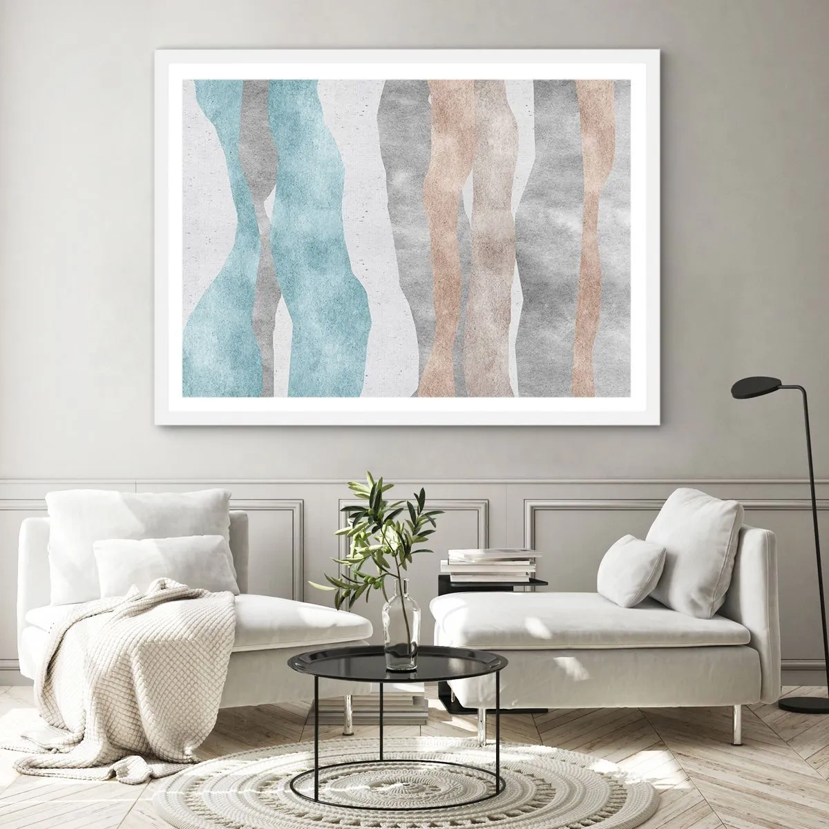 Affiche dans un cadre blanc - Poster - Une étude de proximité - 100x70 cm