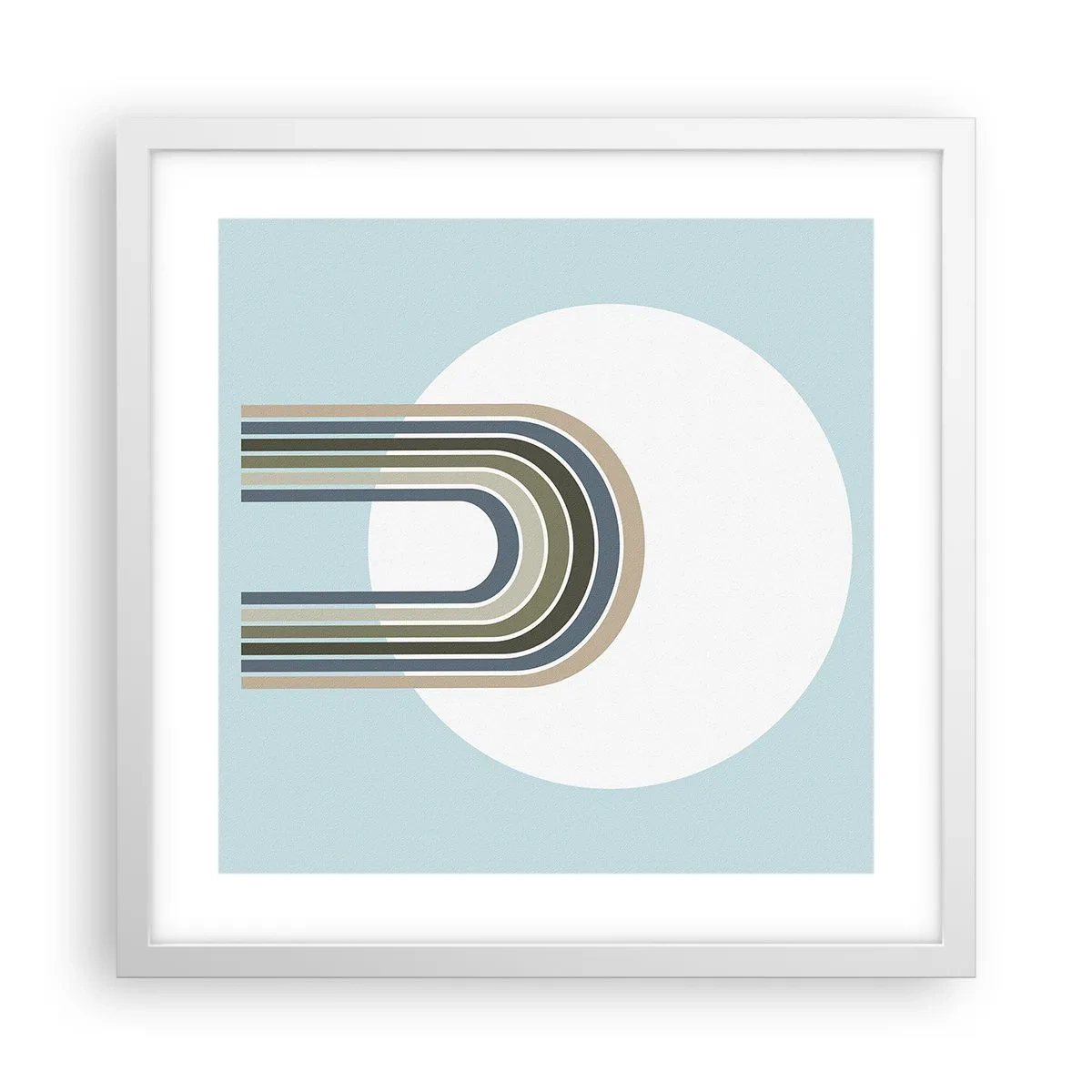 Affiche dans un cadre blanc - Poster - Attraction irrésistible - 40x40 cm