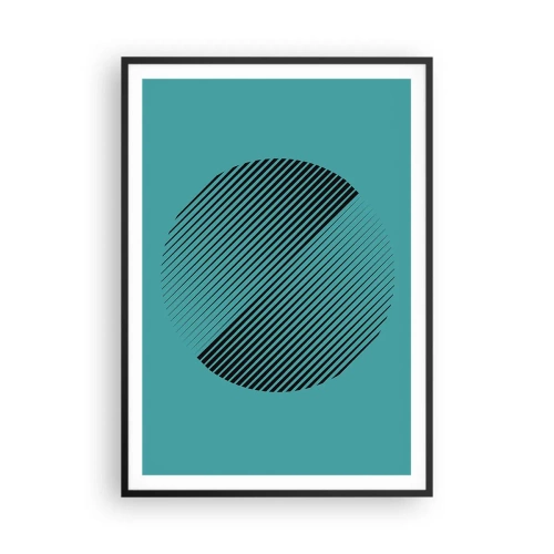 Affiche dans un cadre noir - Poster - Cercle – une variation géométrique - 70x100 cm