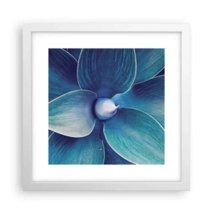 Affiche dans un cadre blanc - Poster - Le bleu du ciel - 30x30 cm