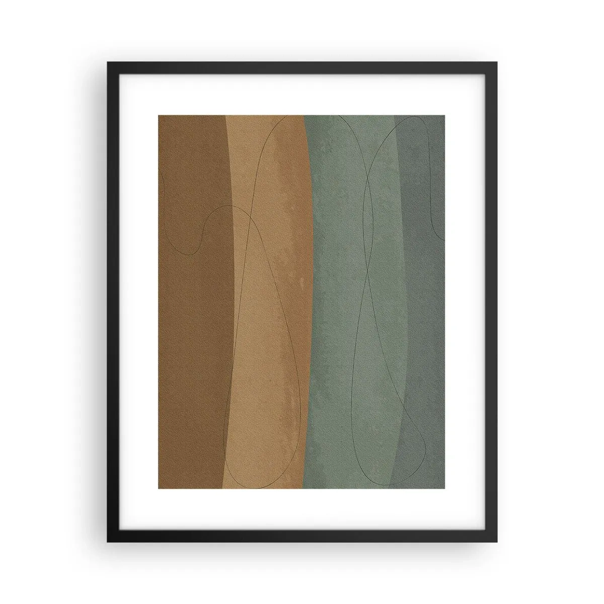 Affiche dans un cadre noir - Poster - Composition horizontale - 40x50 cm