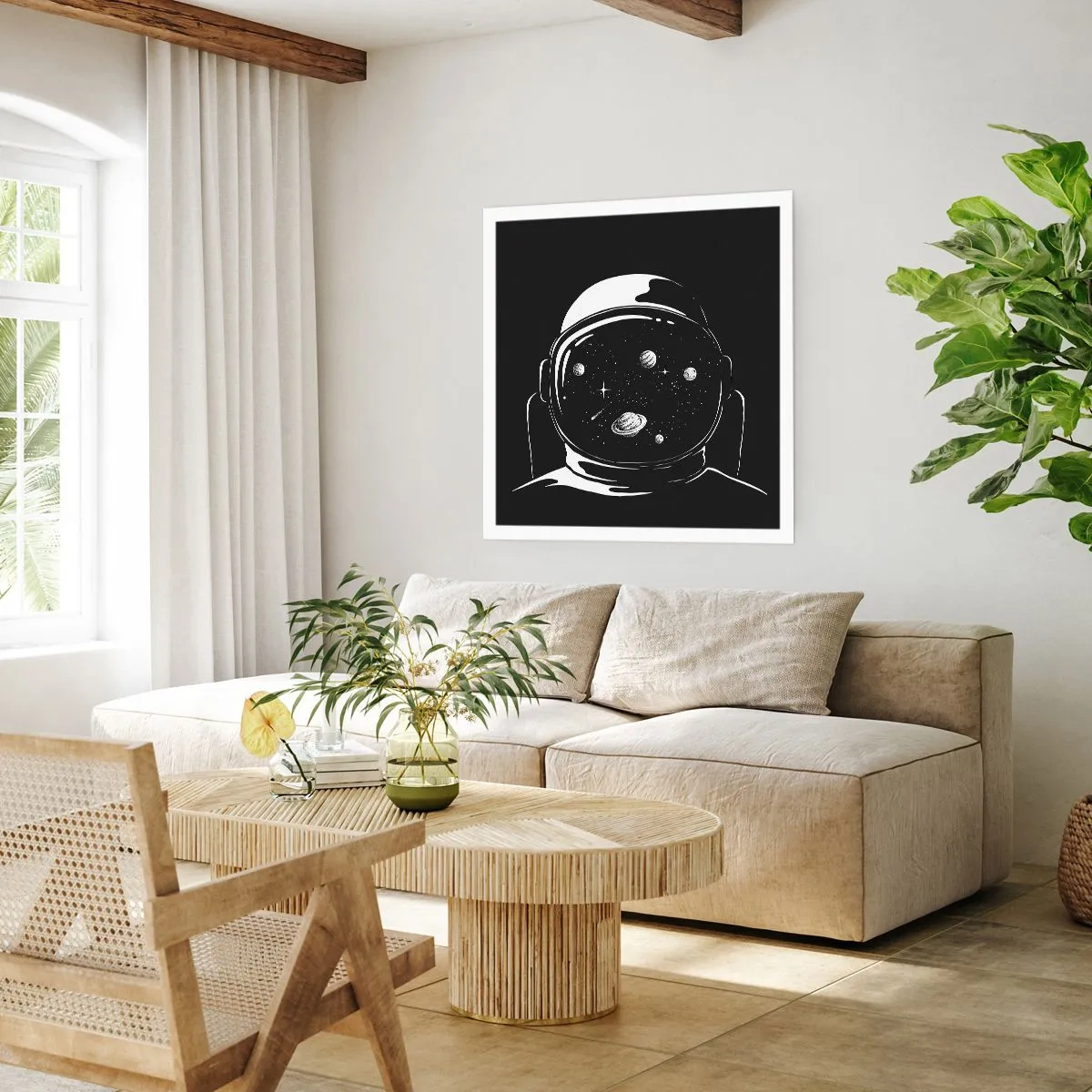 Affiche - Poster - Sympa la vue - 40x40 cm