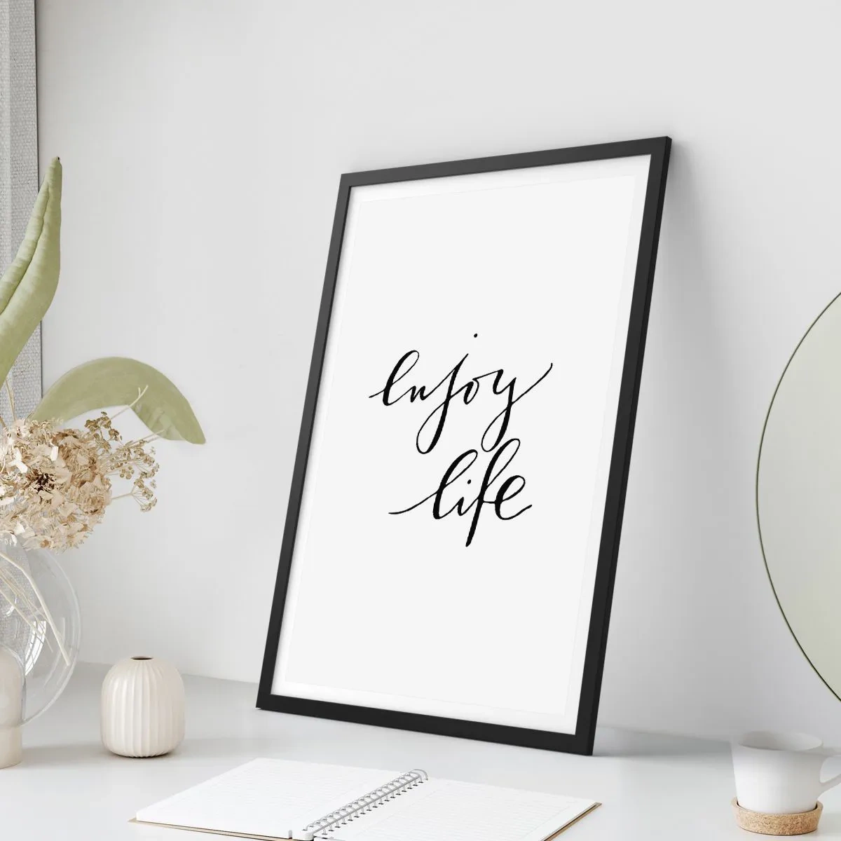 Affiche dans un cadre noir - Poster - Rien à ajouter.... - 61x91 cm