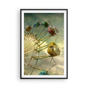 Affiche dans un cadre noir - Poster - On va faire la fête - 61x91 cm