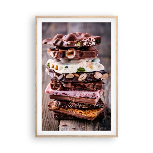 Affiche dans un chêne clair - Poster - Une perspective réjouissante - 61x91 cm