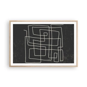 Affiche dans un chêne clair - Poster - Pas aussi simple - 91x61 cm