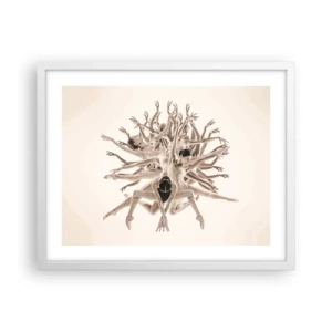 Affiche dans un cadre blanc - Poster - S'épanouir en danse - 50x40 cm