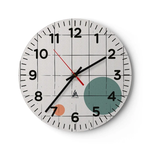 Horloge murale - Pendule murale - Piégé. Nous ou eux ? - 30x30 cm
