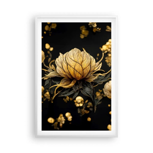 Affiche dans un cadre blanc - Poster - Fragilité subtile - 61x91 cm