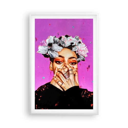 Affiche dans un cadre blanc - Poster - Un peu fou - 61x91 cm