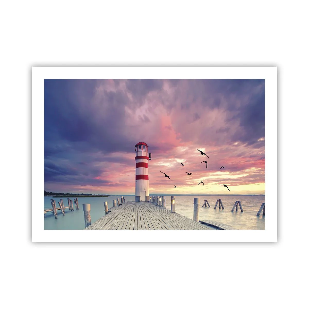 Affiche - Poster - C'est l'heure d'aller au port - 70x50 cm