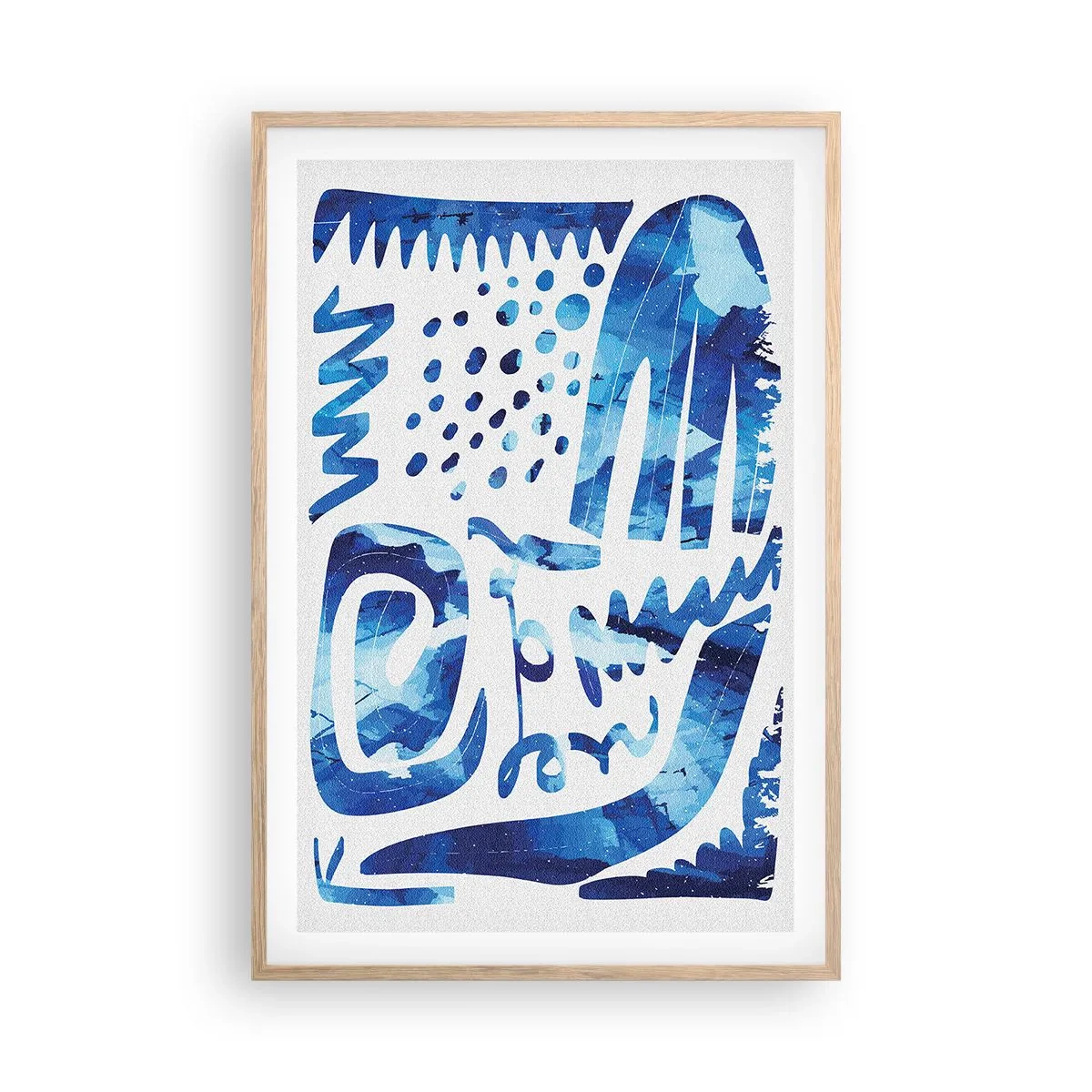 Affiche dans un chêne clair - Poster - Retour aux racines - 61x91 cm