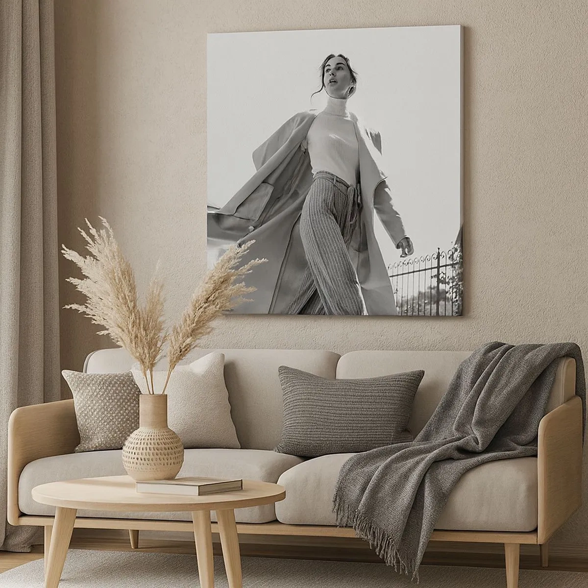 Impression sur toile - Image sur toile - Tu viens avec moi? - 30x30 cm