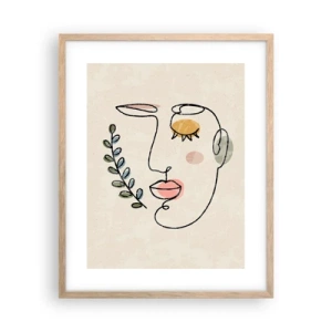 Affiche dans un chêne clair - Poster - Paix retrouvée - 40x50 cm