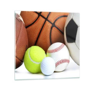 Impression sur verre - Image sur verre - Le football nous connecte ! - 60x60 cm