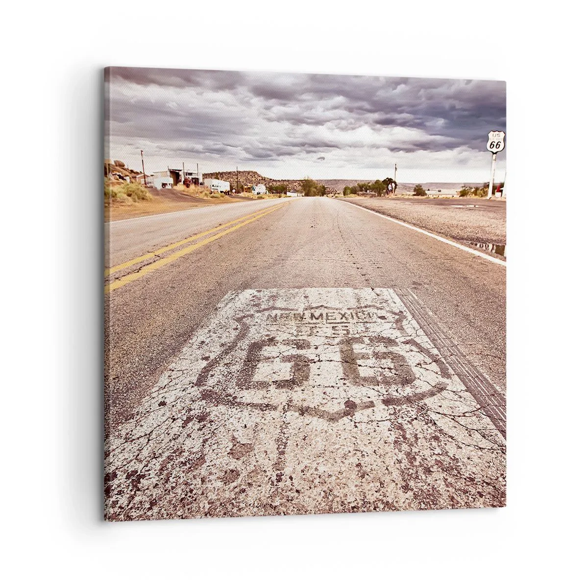Impression sur toile - Image sur toile - Mother Road - une légende américaine - 60x60 cm
