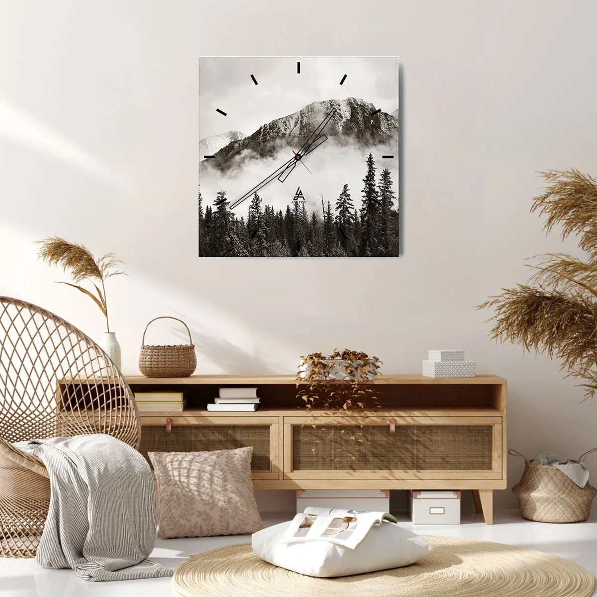 Horloge murale - Pendule murale - Seigneur de granite - 30x30 cm