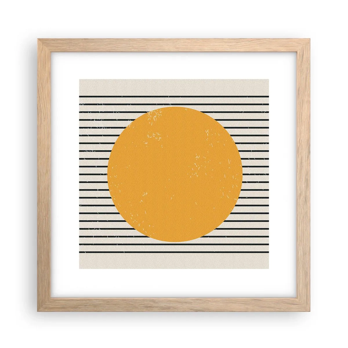 Affiche dans un chêne clair - Poster - Le pouvoir de la simplicité - 30x30 cm