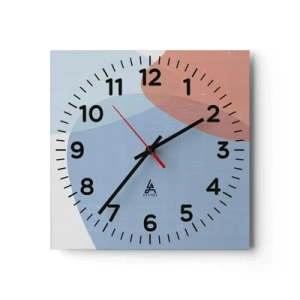 Horloge murale - Pendule murale - Relations pastel - 30x30 cm