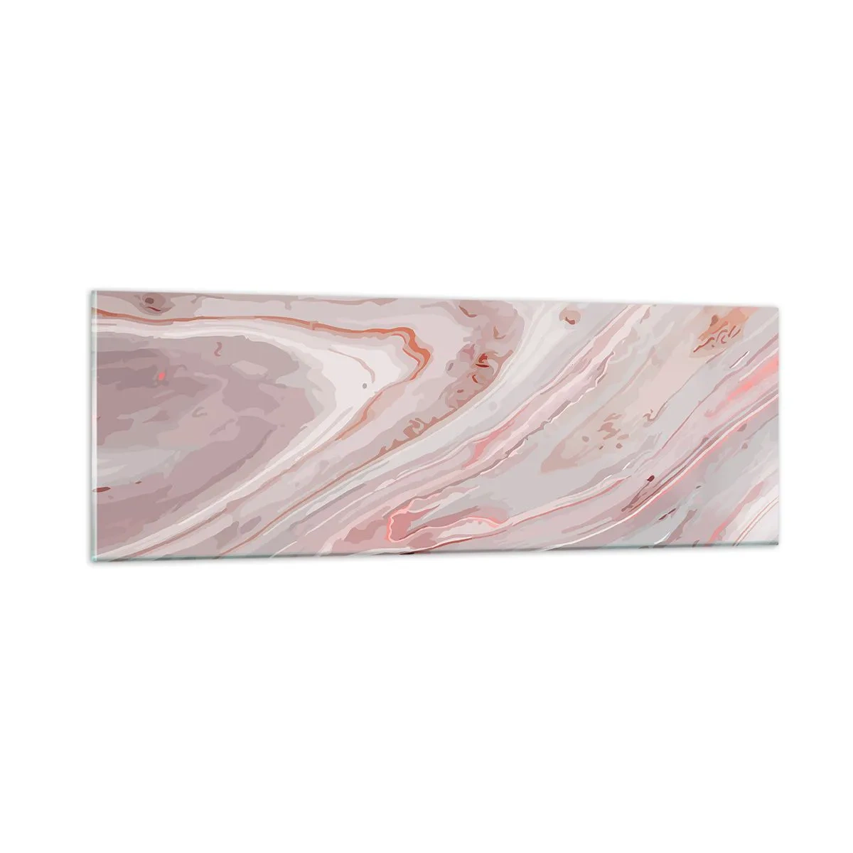 Impression sur verre - Image sur verre - Rose liquide - 90x30 cm