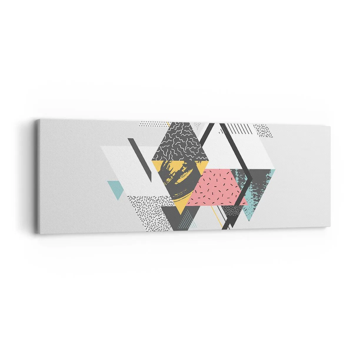 Impression sur toile - Image sur toile - Variation sur triangle et losange - 90x30 cm