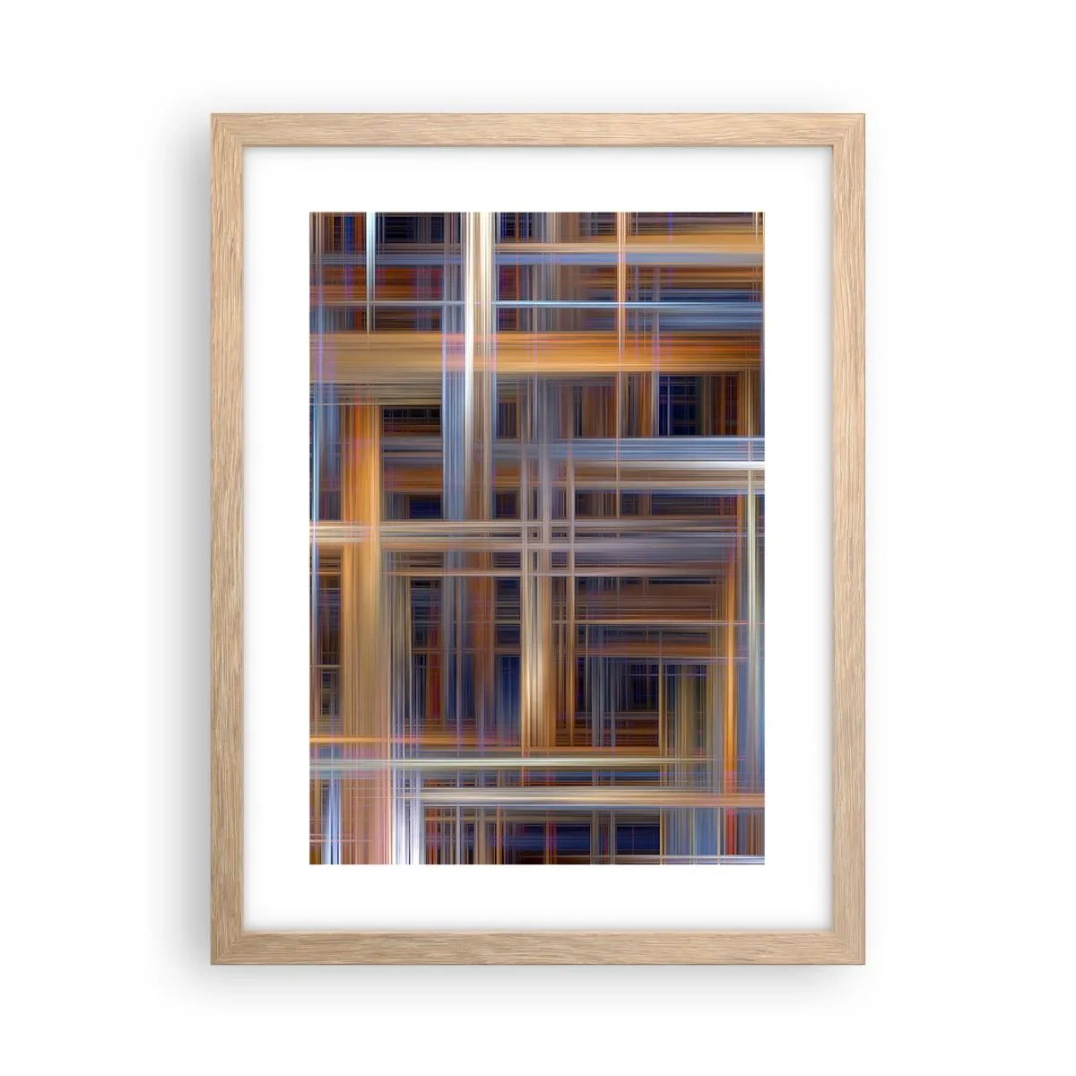 Affiche dans un chêne clair - Poster - Tissé de lumière - 30x40 cm