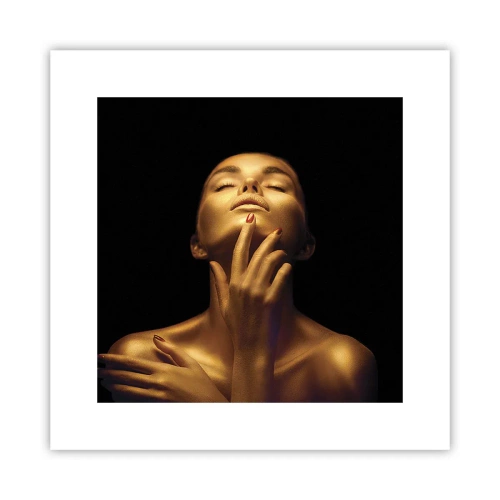 Affiche - Poster - Comme de la soie dorée - 30x30 cm