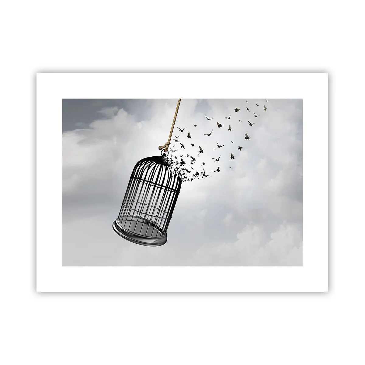 Affiche - Poster - Foie...Espoir...Liberté! - 40x30 cm