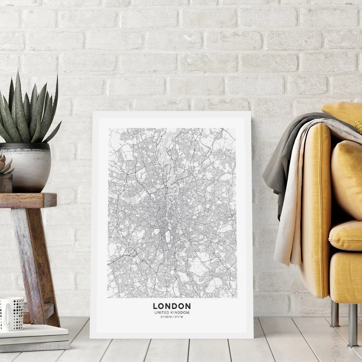 Affiche - Poster - Carte du labyrinthe londonien - 30x40 cm