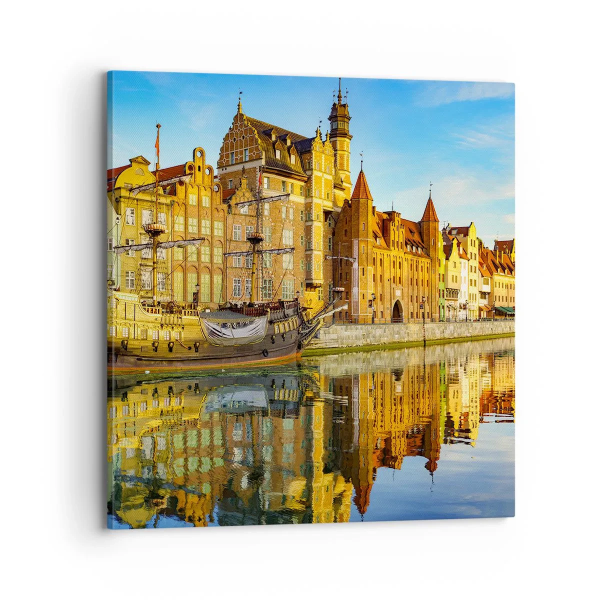 Impression sur toile - Image sur toile - Reflet dans le miroir du passé - 70x70 cm