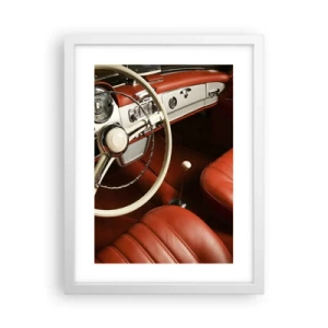 Affiche dans un cadre blanc - Poster - Luxe de style vintage - 30x40 cm