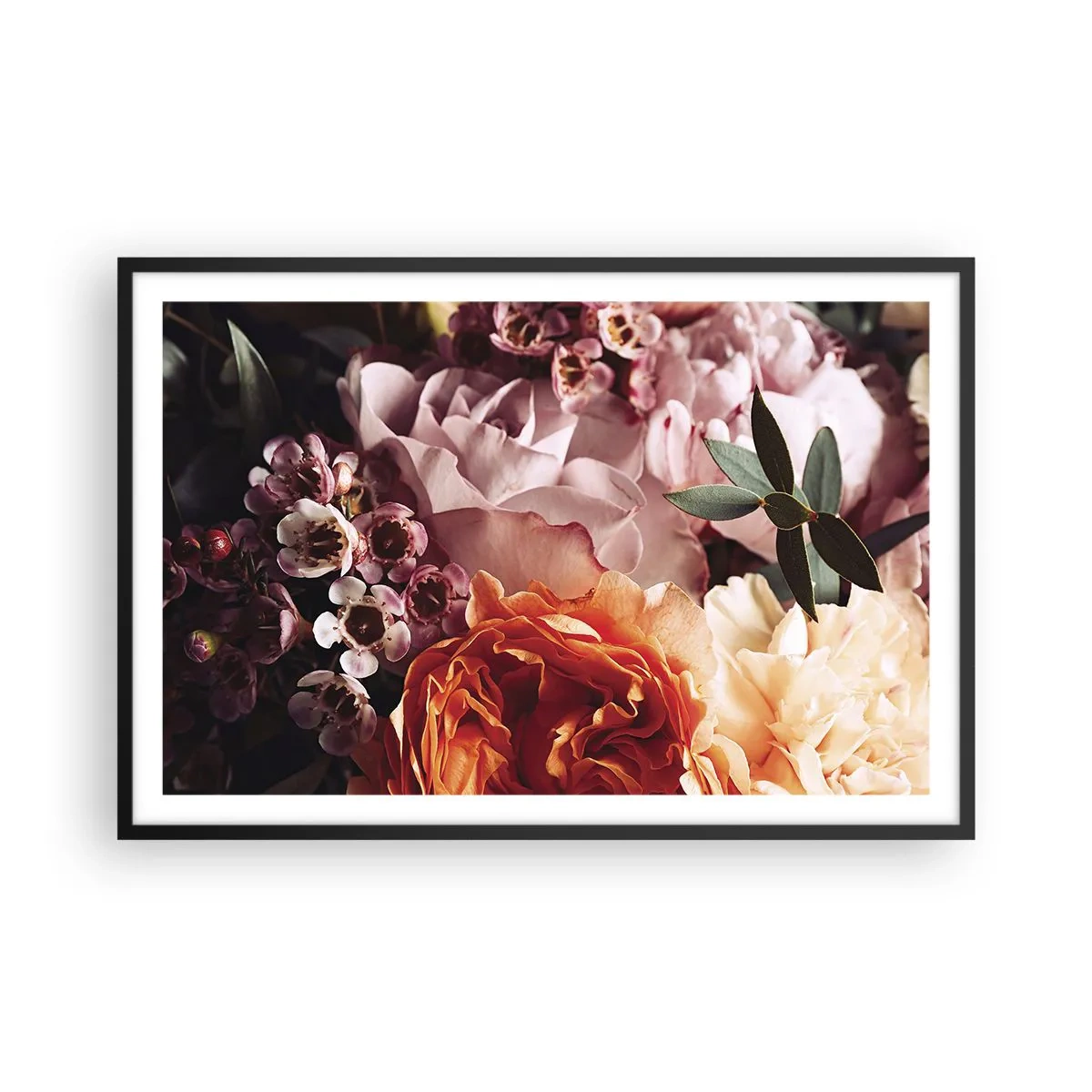 Affiche dans un cadre noir - Poster - Enveloppé de beauté - 91x61 cm