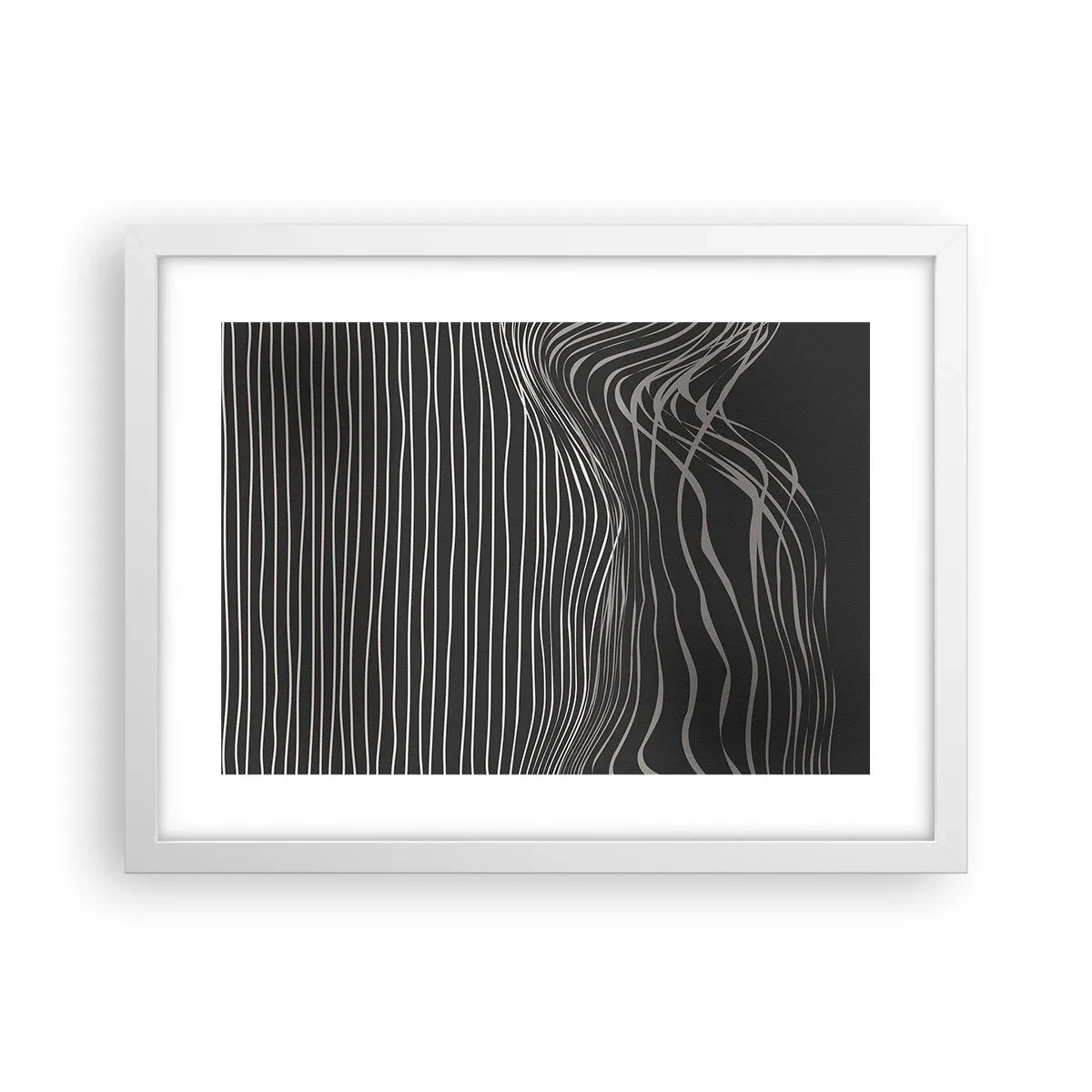 Affiche dans un cadre blanc - Poster - Rythme et accent - 40x30 cm