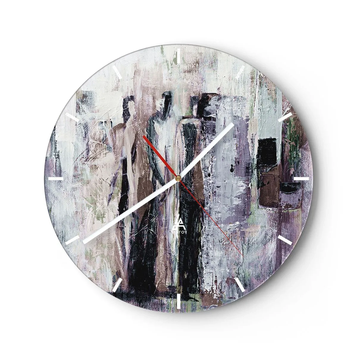 Horloge murale - Pendule murale - Les trois mystérieux - 40x40 cm