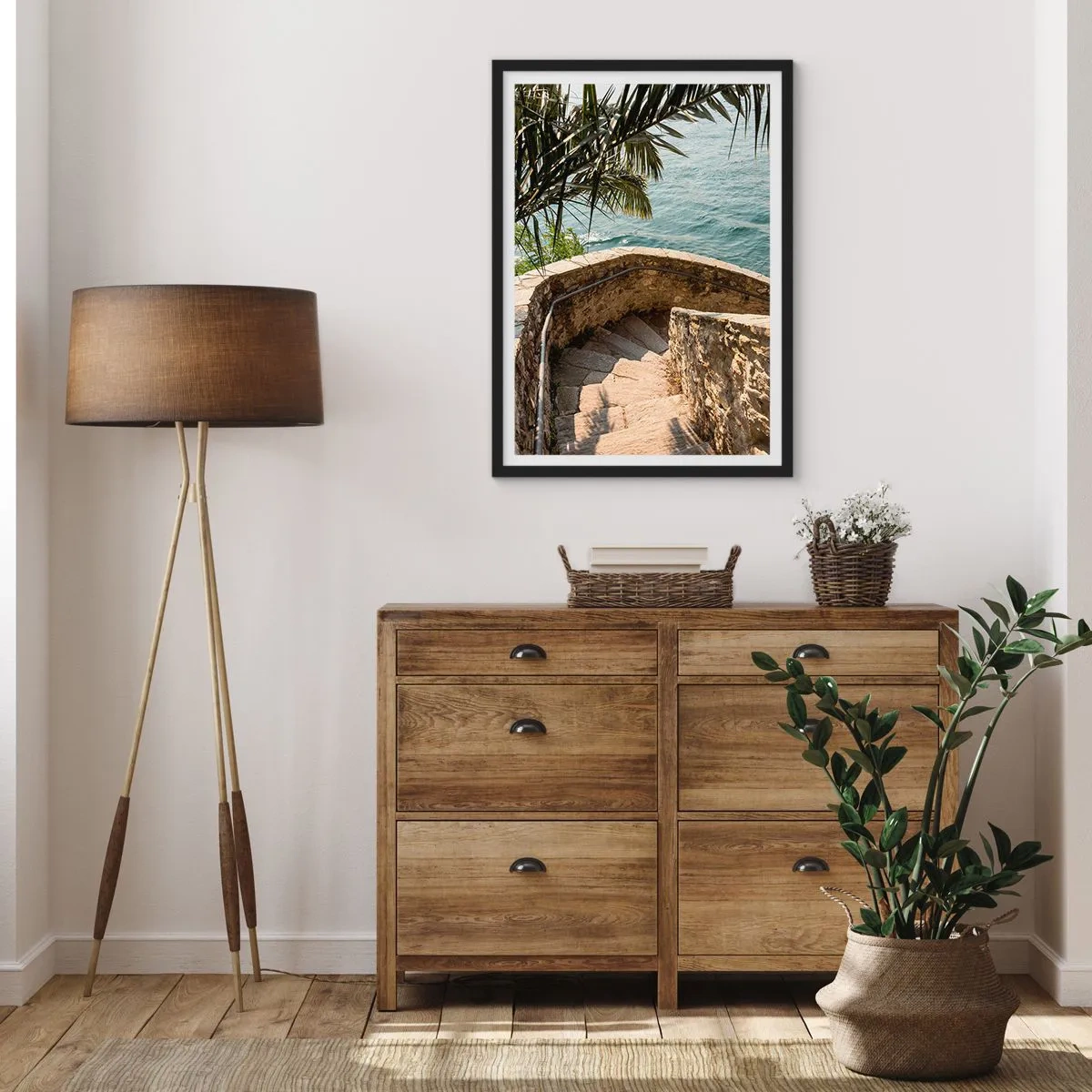 Affiche dans un cadre noir - Poster - Sous le soleil d'Italie - 30x40 cm