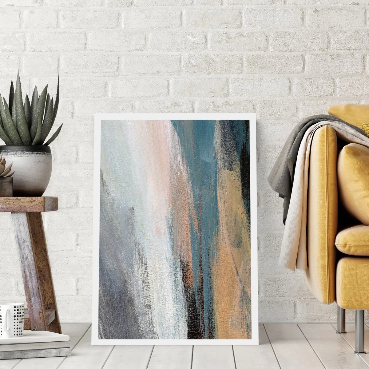 Affiche - Poster - Abstraction : paysage nordique - 30x40 cm