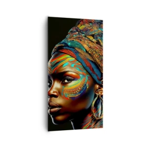 Impression sur toile - Image sur toile - reine africaine - 65x120 cm