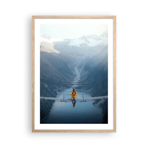 Affiche dans un chêne clair - Poster - Ravi de la suspension - 50x70 cm