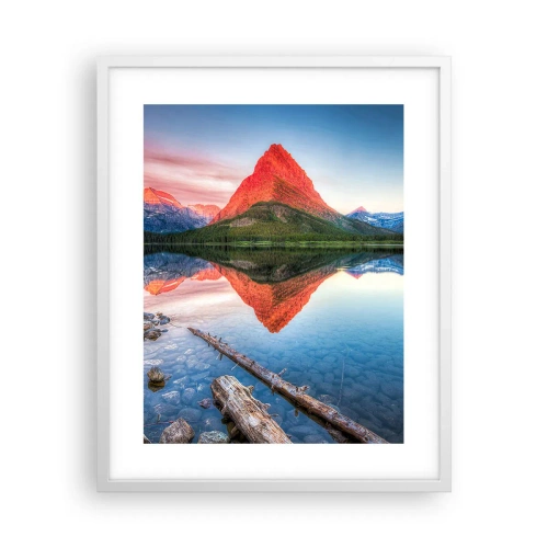 Affiche dans un cadre blanc - Poster - Chaleur et fraicheur - 40x50 cm