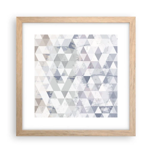 Affiche dans un chêne clair - Poster - En rythme de trois - 30x30 cm