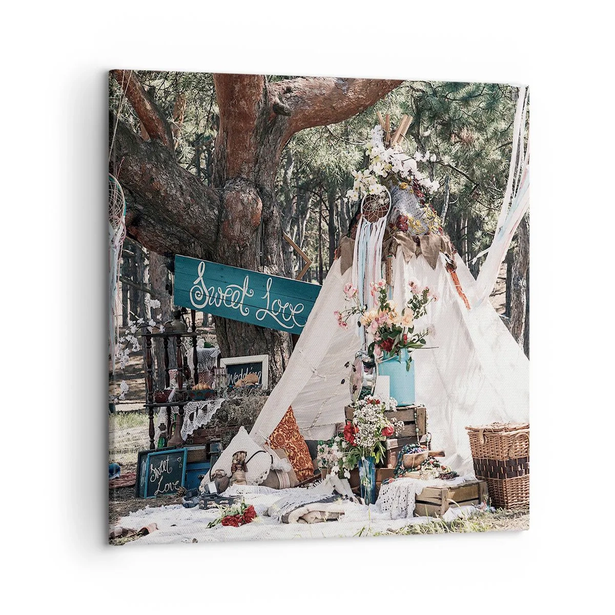 Impression sur toile - Image sur toile - Make love… - 50x50 cm