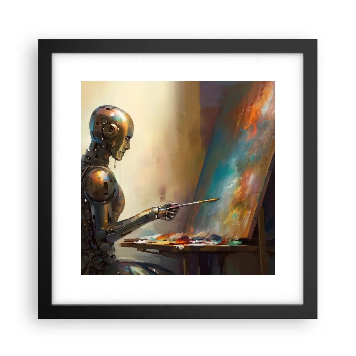 Affiche dans un cadre noir - Poster - L'art du futur - 30x30 cm