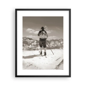 Affiche dans un cadre noir - Poster - Toutes les mêmes ces montagnes - 40x50 cm