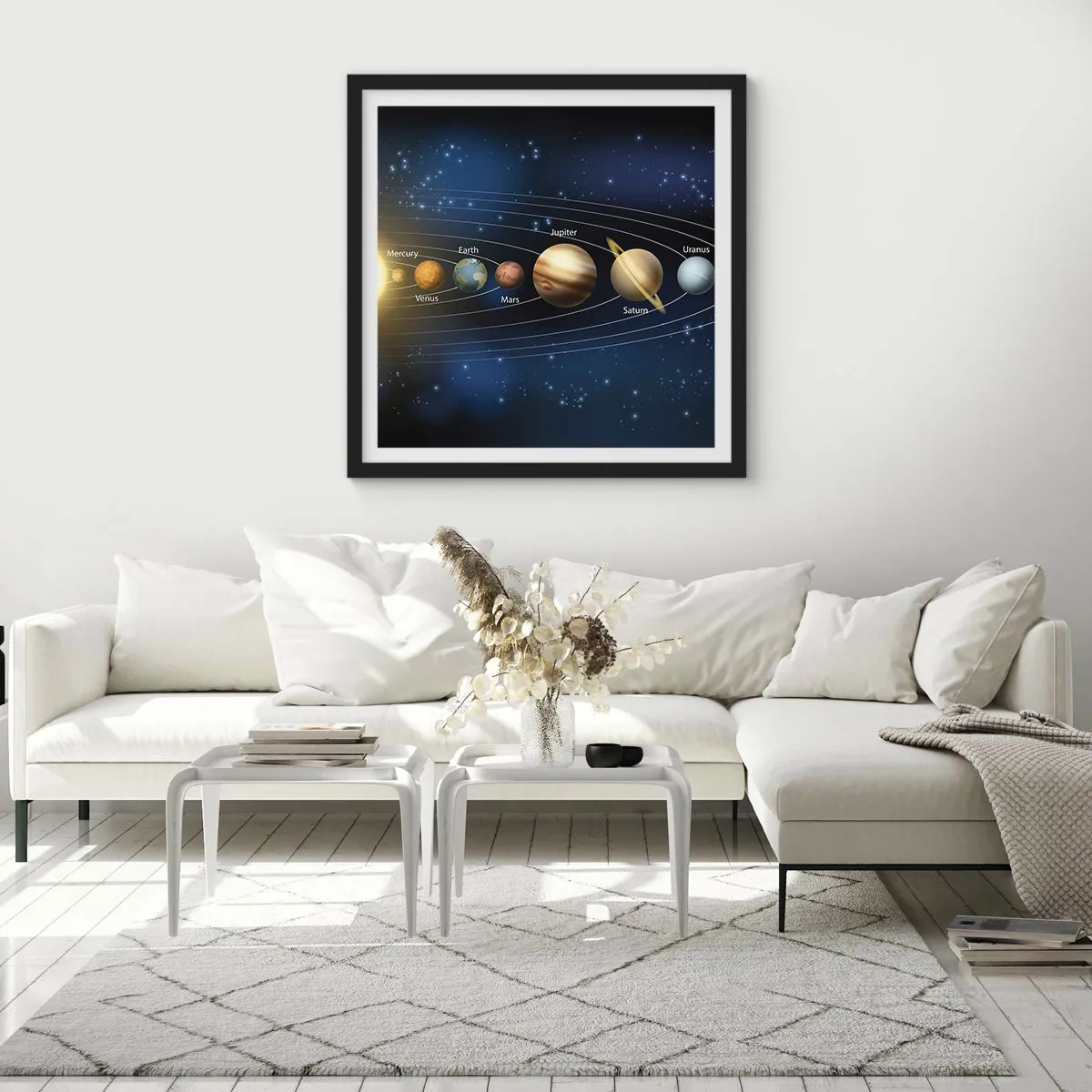 Affiche dans un cadre noir - Poster - L'une des dix - 50x50 cm